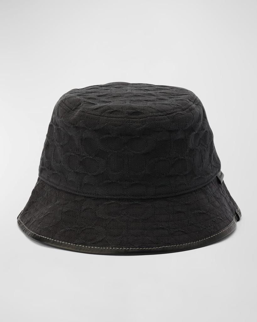 Coach Signature C Denim Bucket Hat