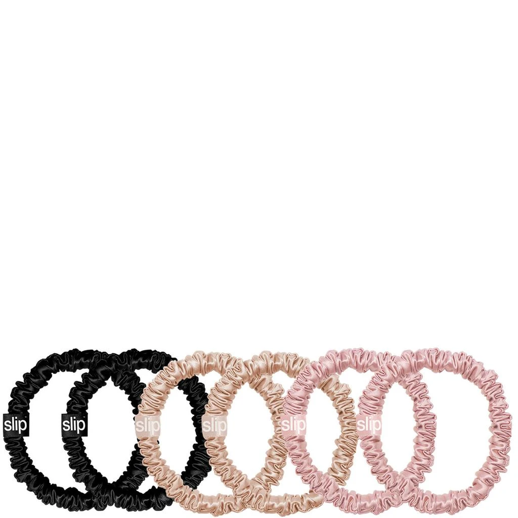 Slip Slip Pure Silk 6-Pack Skinny Scrunchies 1