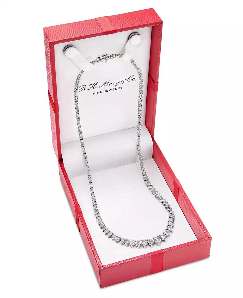 Macy's Diamond Graduated Tennis Necklace (5 ct. t.w.) in 14K White Gold or 14k Yellow Gold 3