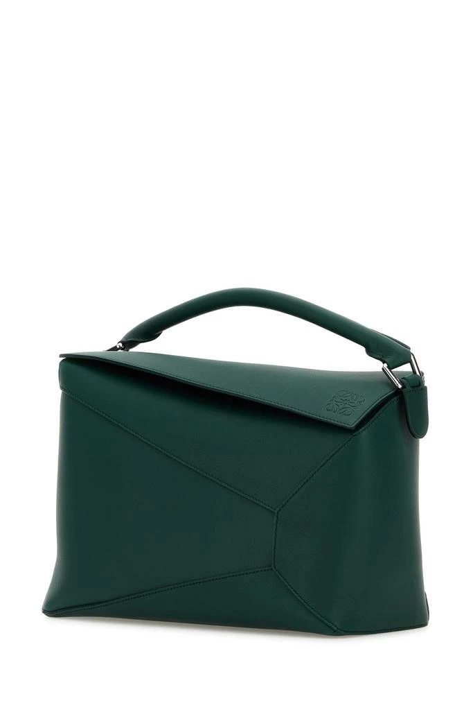 Loewe Dark green leather large Puzzle Edge handbag 1