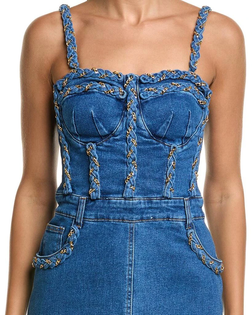Patbo Braided Denim Midi Dress Patbo Braided Denim Midi Dress