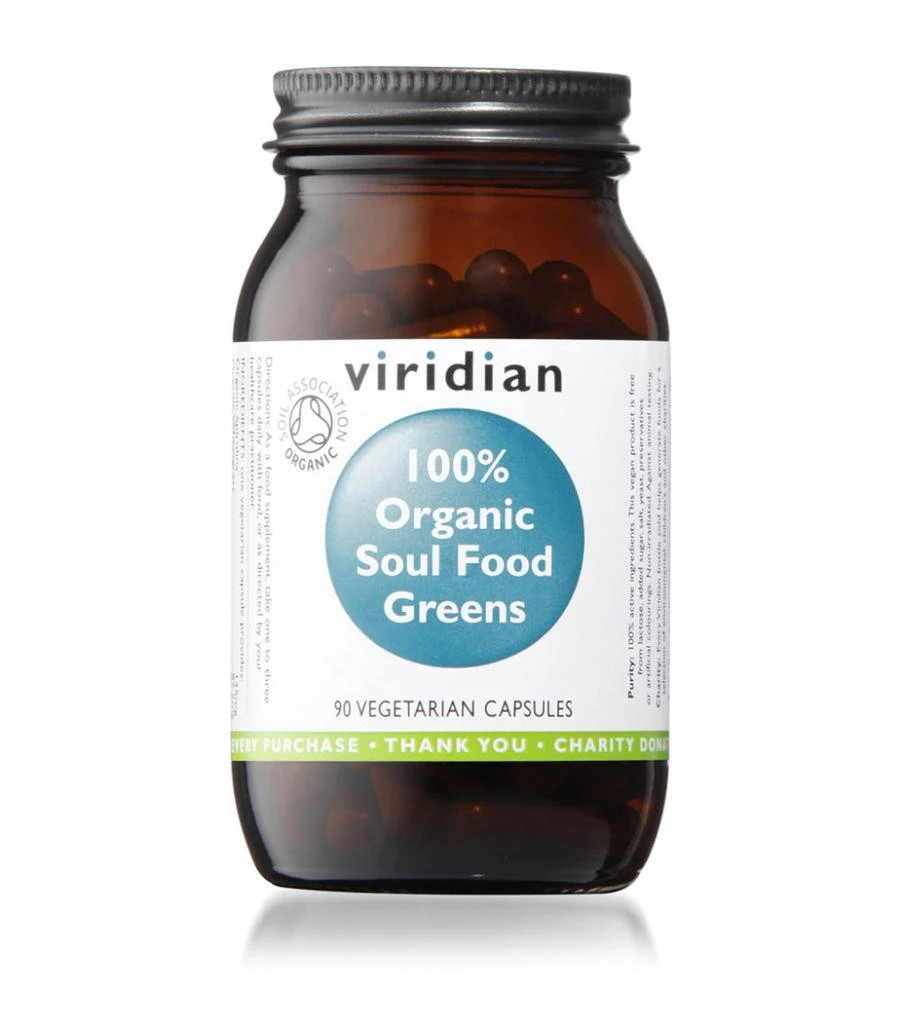 Viridian 100% Organic Soul Food Greens Supplement (90 Capsules) 1