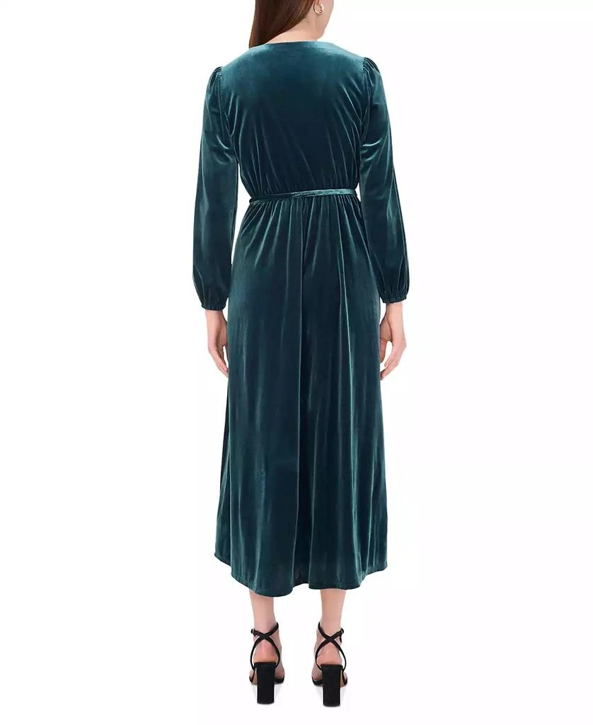 MSK Women's Long-Sleeve Stretch-Velvet Dress 2