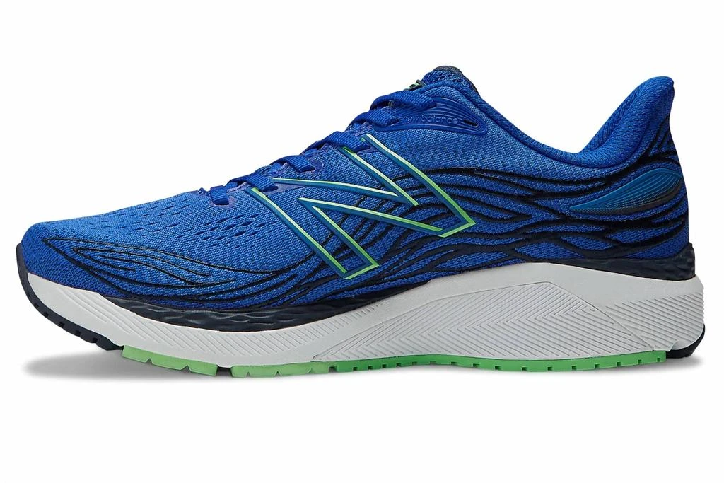 New Balance Men's Fresh Foam X 860V12 Running Shoes - Medium Width In Blue With Vibrant Spring And Serene Blue 2