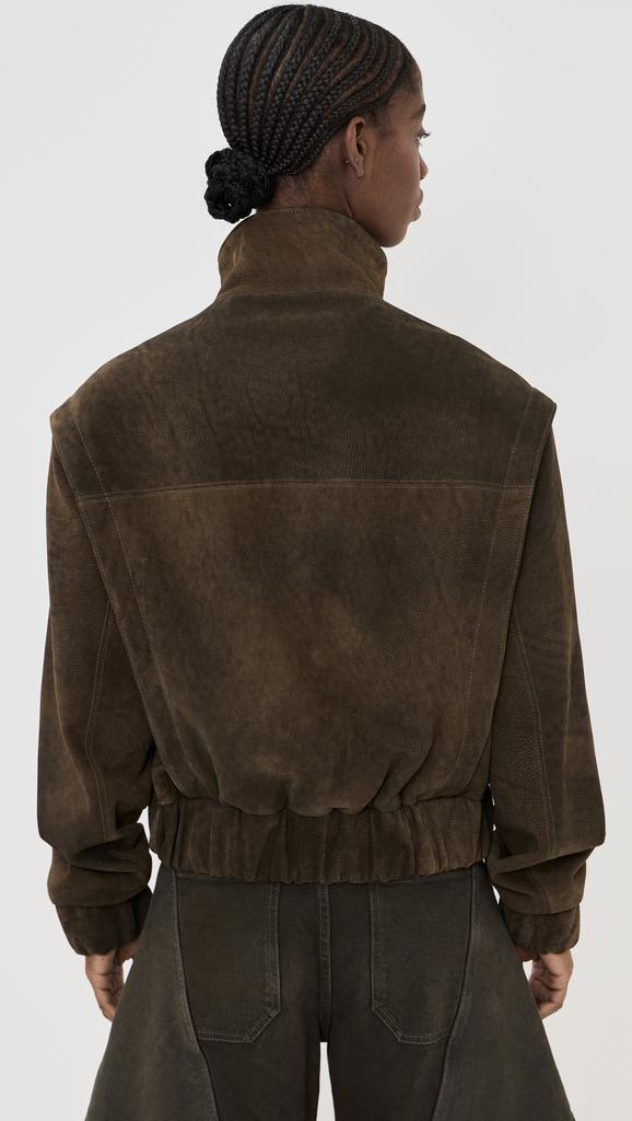 LaQuan Smith Bomber Jacket with Front Placket