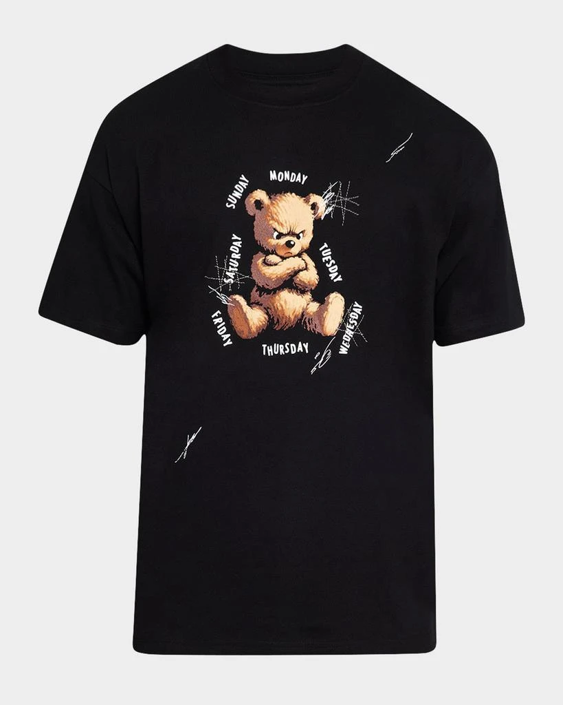 DOMREBEL Men's Weekdays Original Artwork Graphic T-Shirt 1