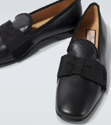 Valentino Bowow bow-detail leather loafers 3