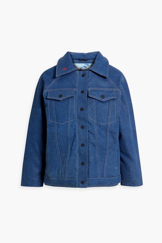PERFECT MOMENT Corentine embroidered denim ski jacket