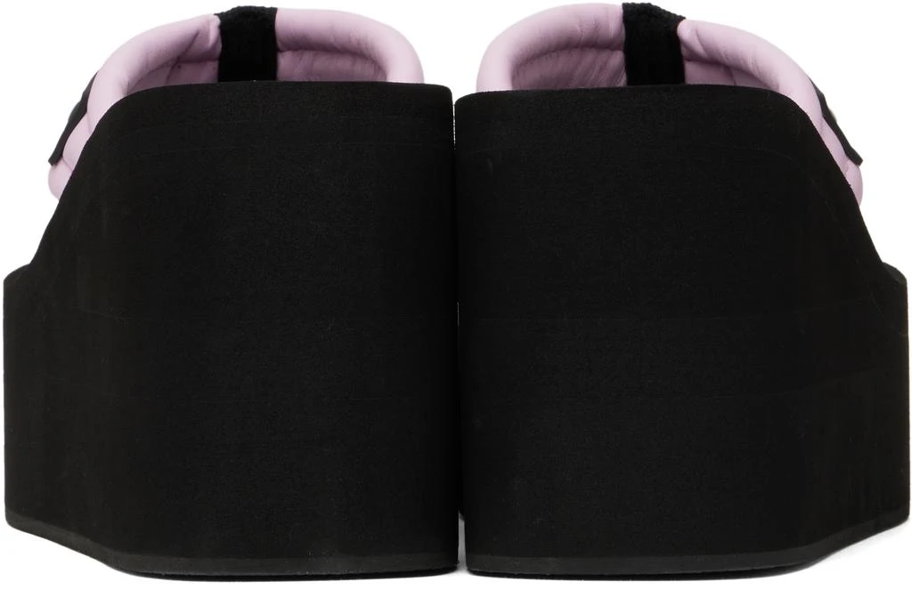 COPERNI Black & Pink Branded Wedge Sandals 2