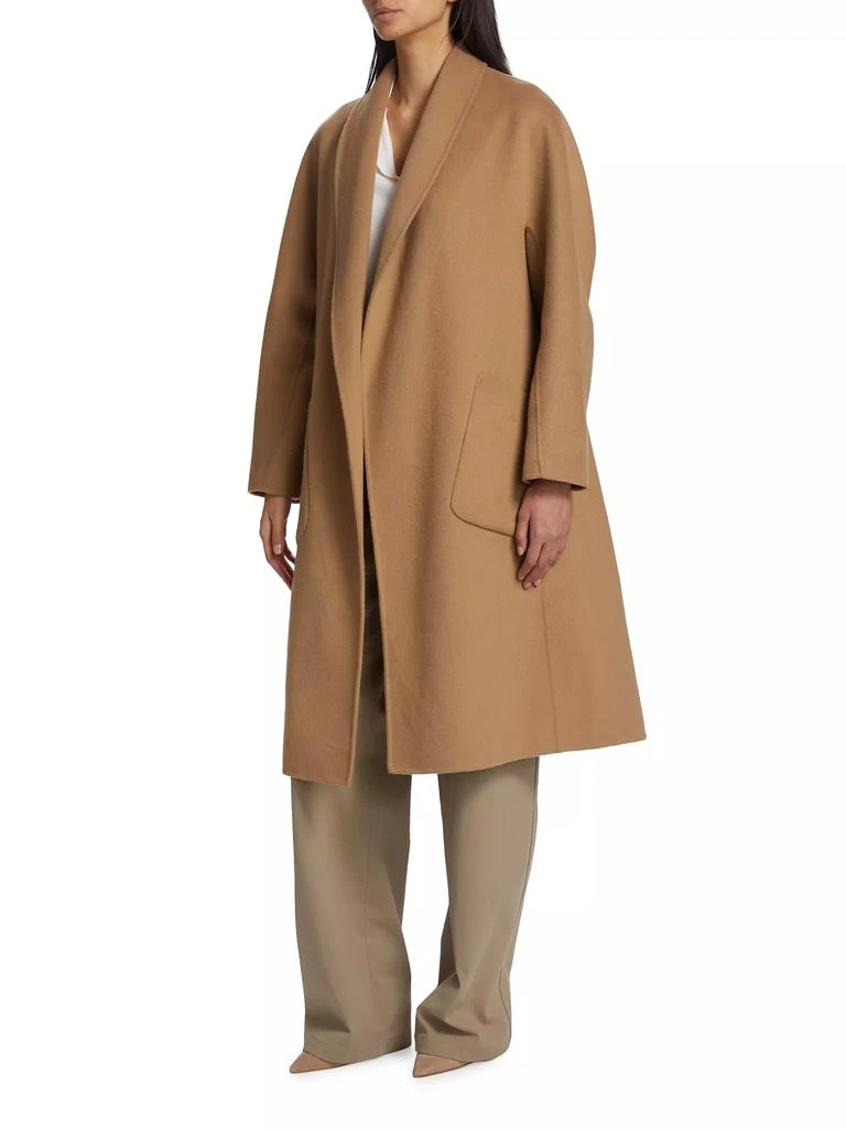 Lamarque Thara Open-Front Wool-Blend Coat 4