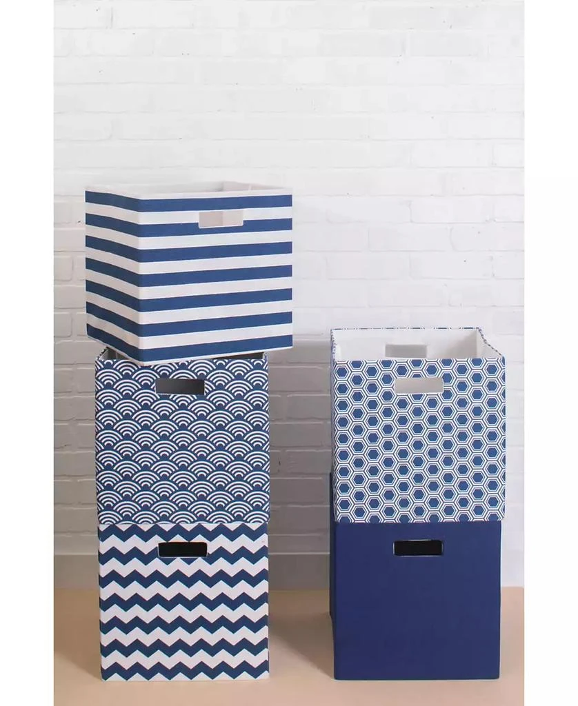 Design Imports Polyester Cube Solid Square 7