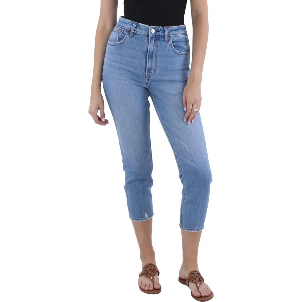 Abercrombie & Fitch Womens High Rise Light Wash Mom Jeans 3