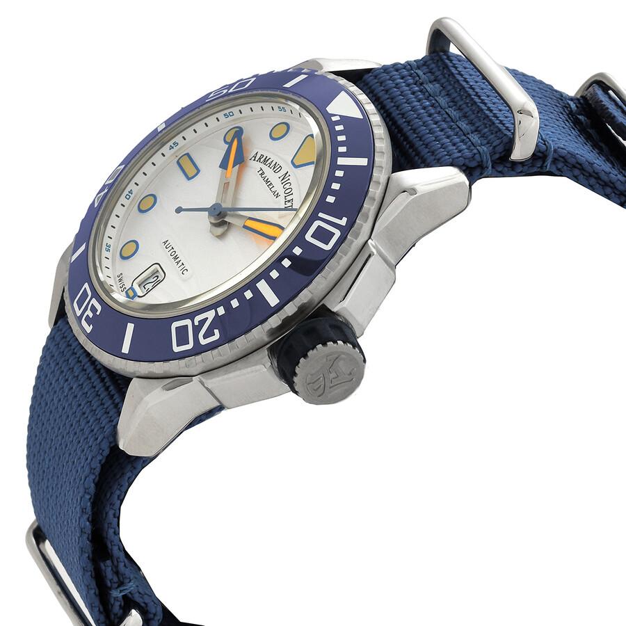 Armand Nicolet Armand Nicolet JSH Automatic White Dial Men
s Watch A481PGU-AU-BN22481AAUU