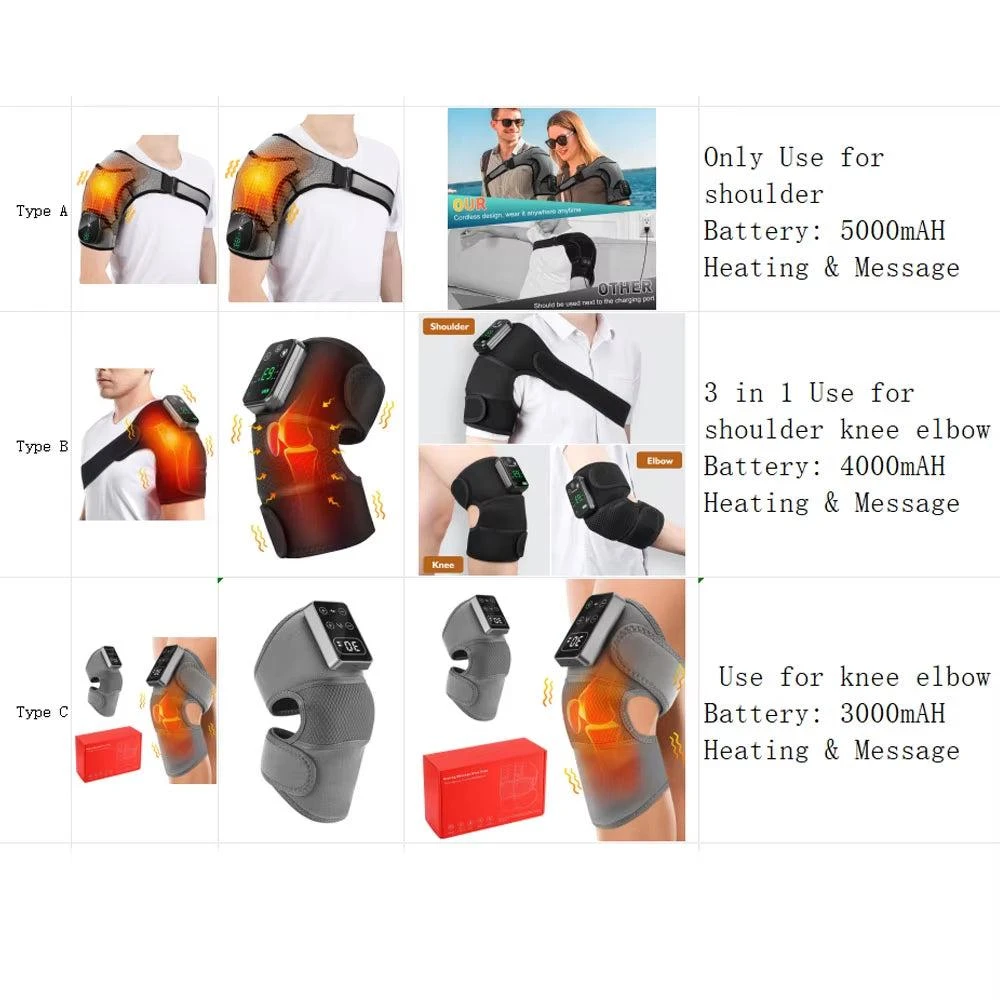 ERUULE Electric ShoulderMassager with Heating and Vibration Therapy Support Belt 4