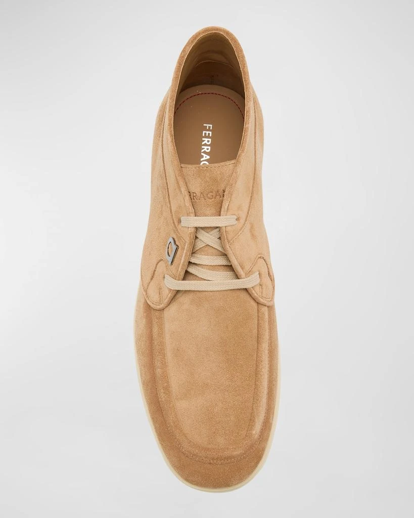 Salvatore Ferragamo Men's Cervia Gancio Suede Chukka Boots 7
