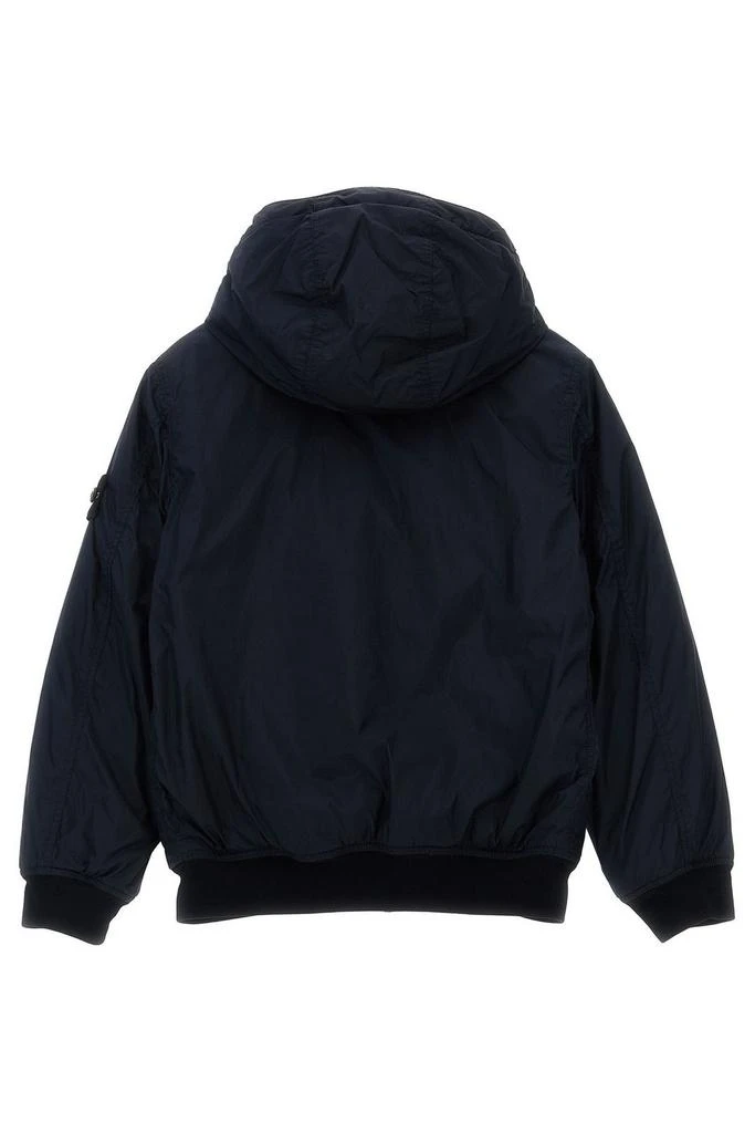 Stone Island Junior Stone Island Junior Logo Badge Hooded Jacket 2