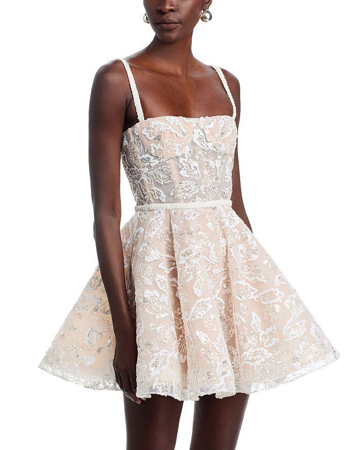 BRONX AND BANCO Midnight Bridal Sequin Mini Dress