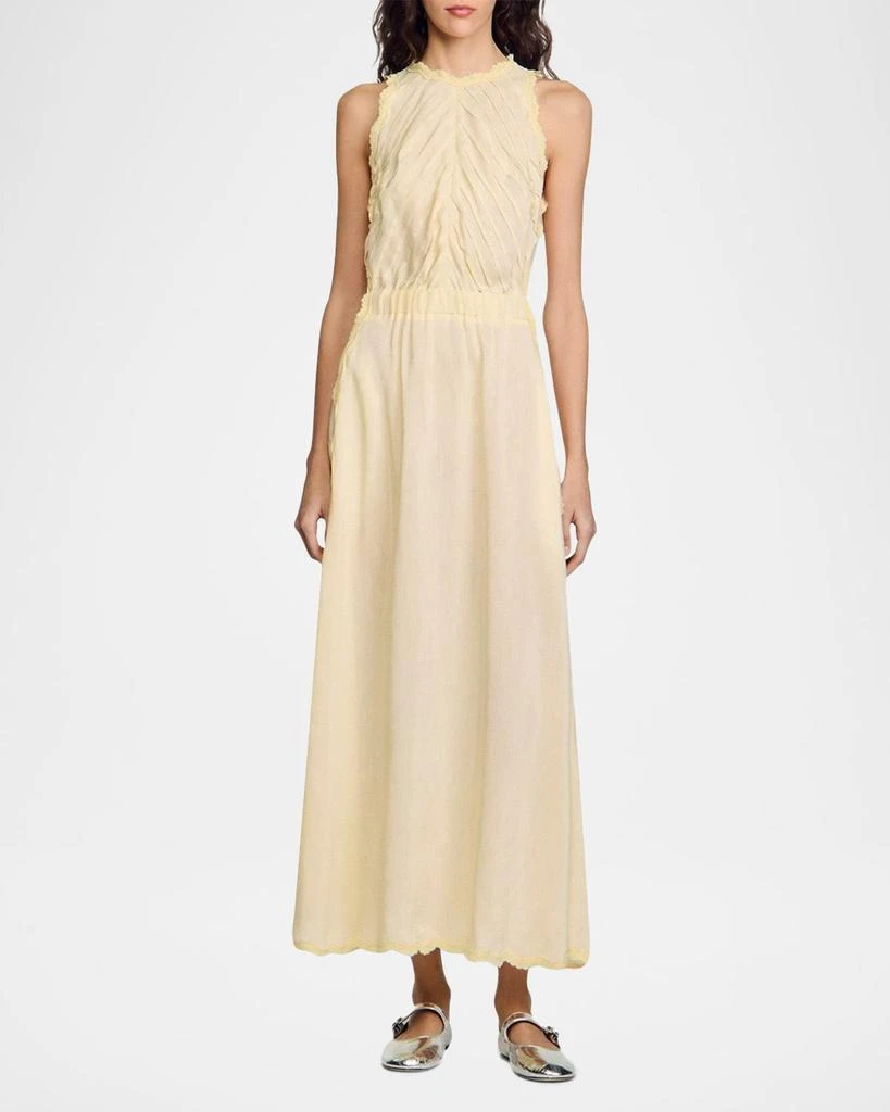 Sandro Sissy Lace-Trim Maxi Dress 2