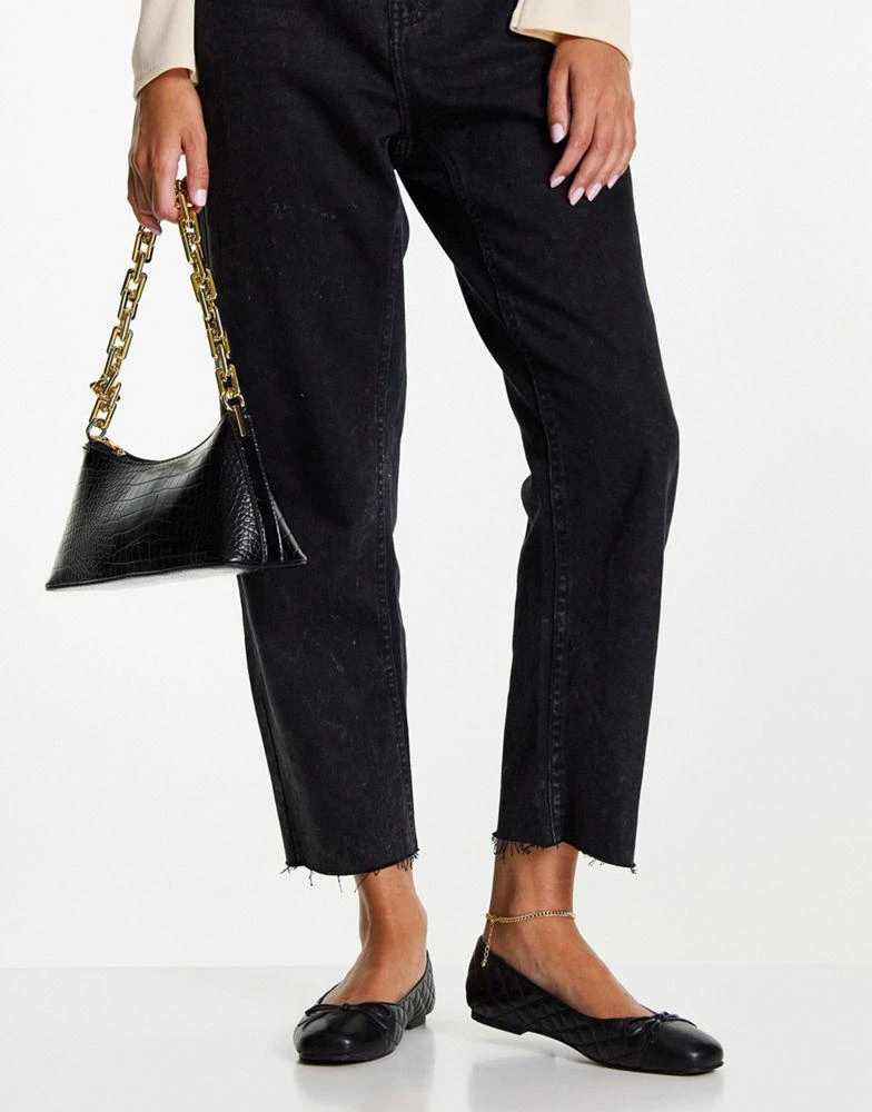 ALDO ALDO Braylynn ballet flats in black quilt 4