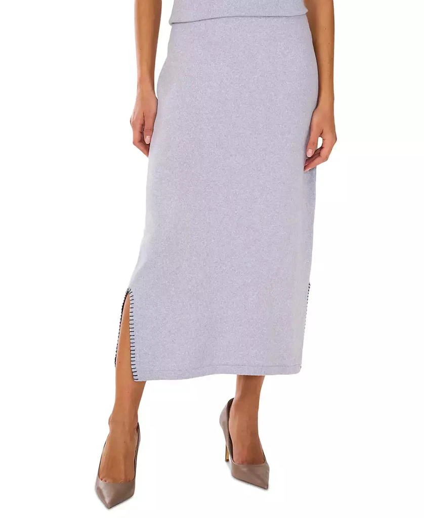 Vince Camuto Women's Whipstitched Midi Sweater Skirt 1
