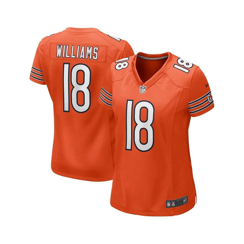 Fanatics Women's Caleb Williams Orange Chicago Bears Alternate 2024 NFL Draft Game Jersey 1