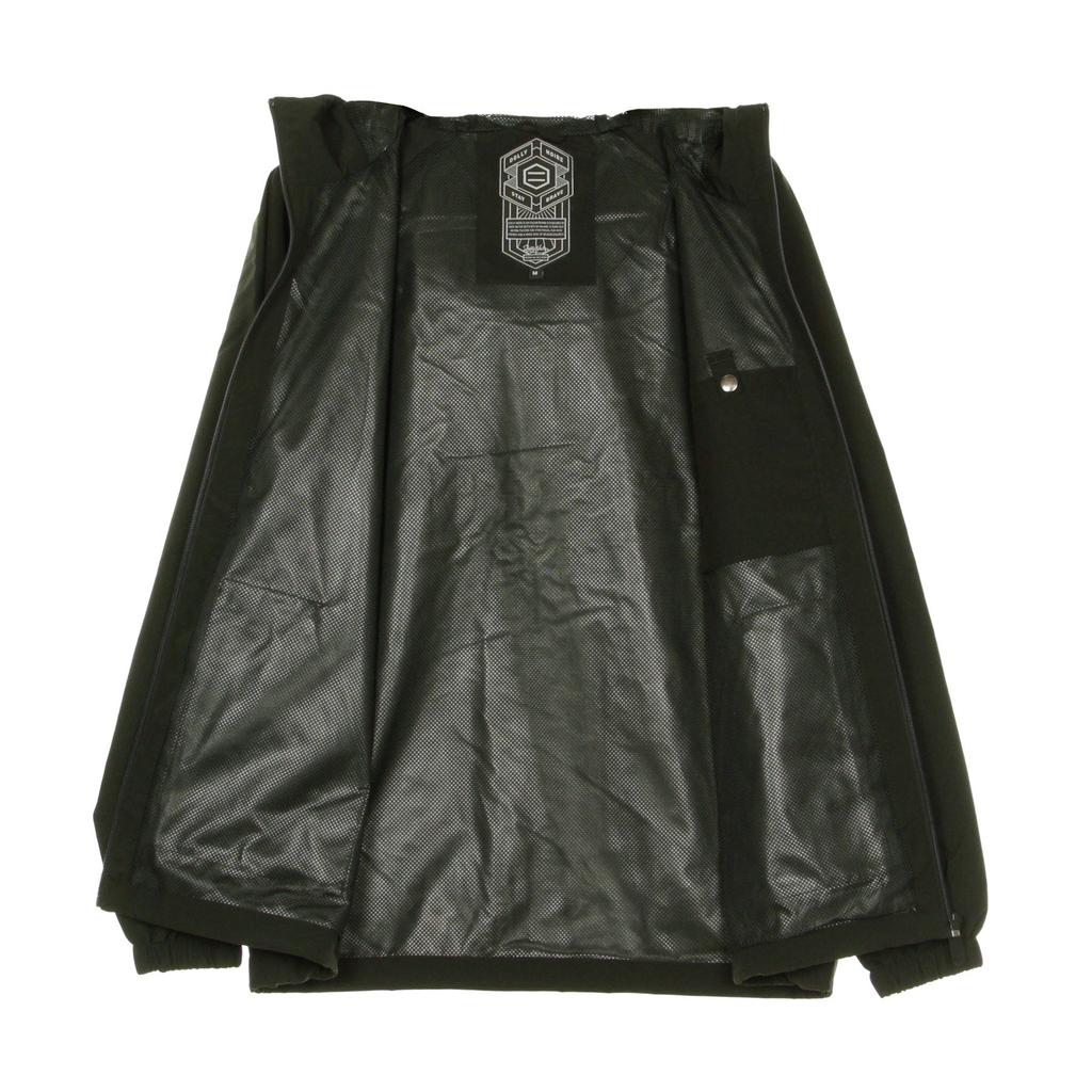 DOLLY NOIRE Men's Full Zip Light Black Windbreaker