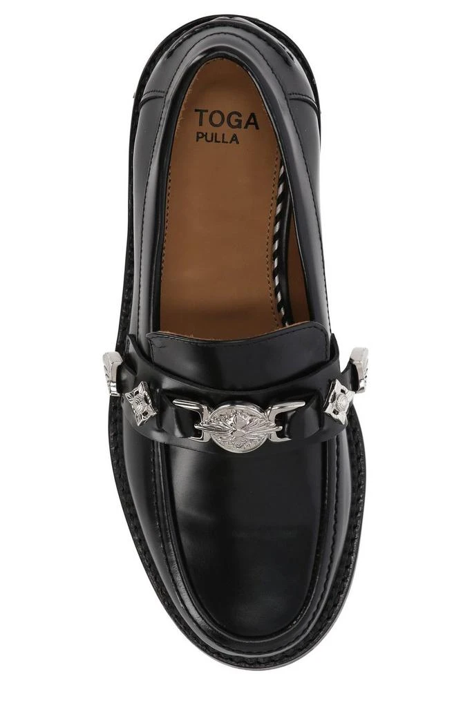 Toga Pulla Toga Pulla Stud Embellished Round Toe Loafers 4