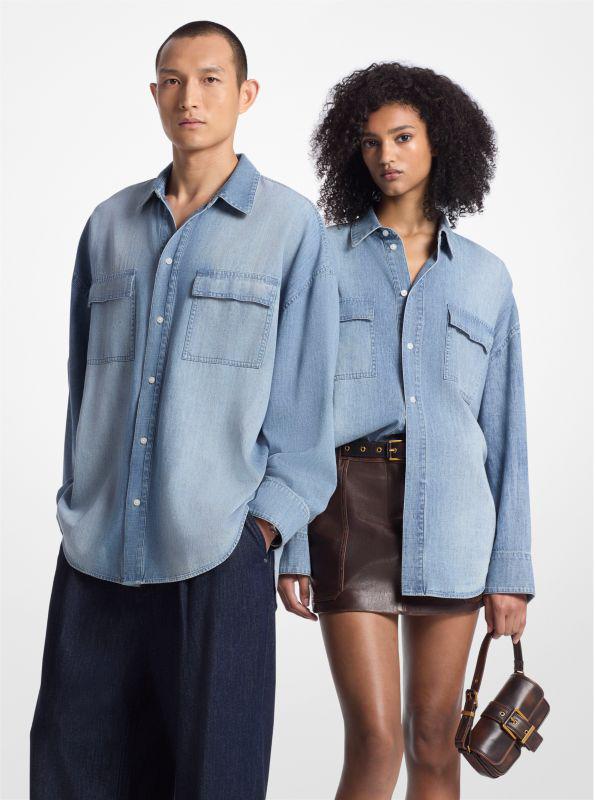 Michael Kors Oversized Chambray Shirt