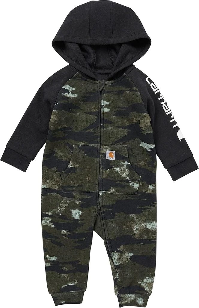 Carhartt Carhartt baby-boys Long-sleeve Hooded Zip-up Footless Jumpsuit One-piece Hoodie