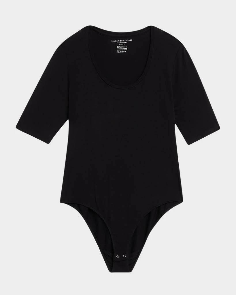 MAJESTIC FILATURES Soft Touch Scoop-Neck Bodysuit 1