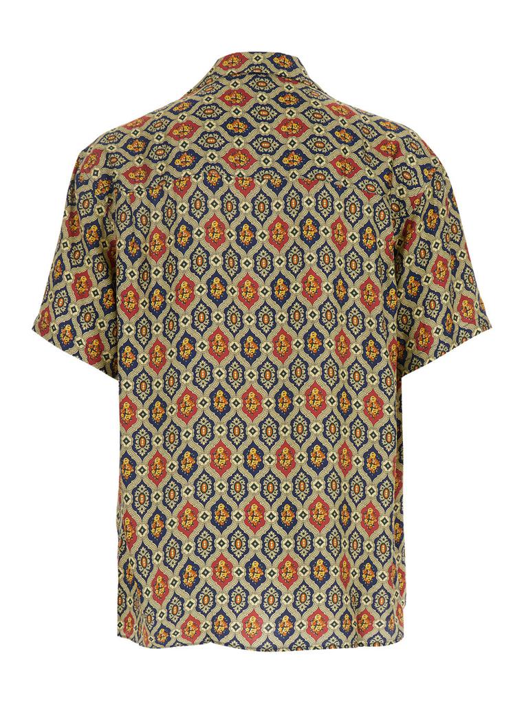 Drôle de Monsieur la Chemise Ornements Multicolor Shirt With All-over Printed Motif In Viscose Man