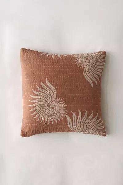 Urban Renewal Urban Renewal Remnants Sun Faded Kantha Throw Pillow