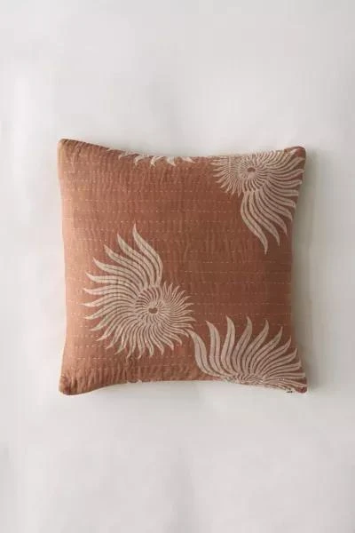 Urban Renewal Urban Renewal Remnants Sun Faded Kantha Throw Pillow 2