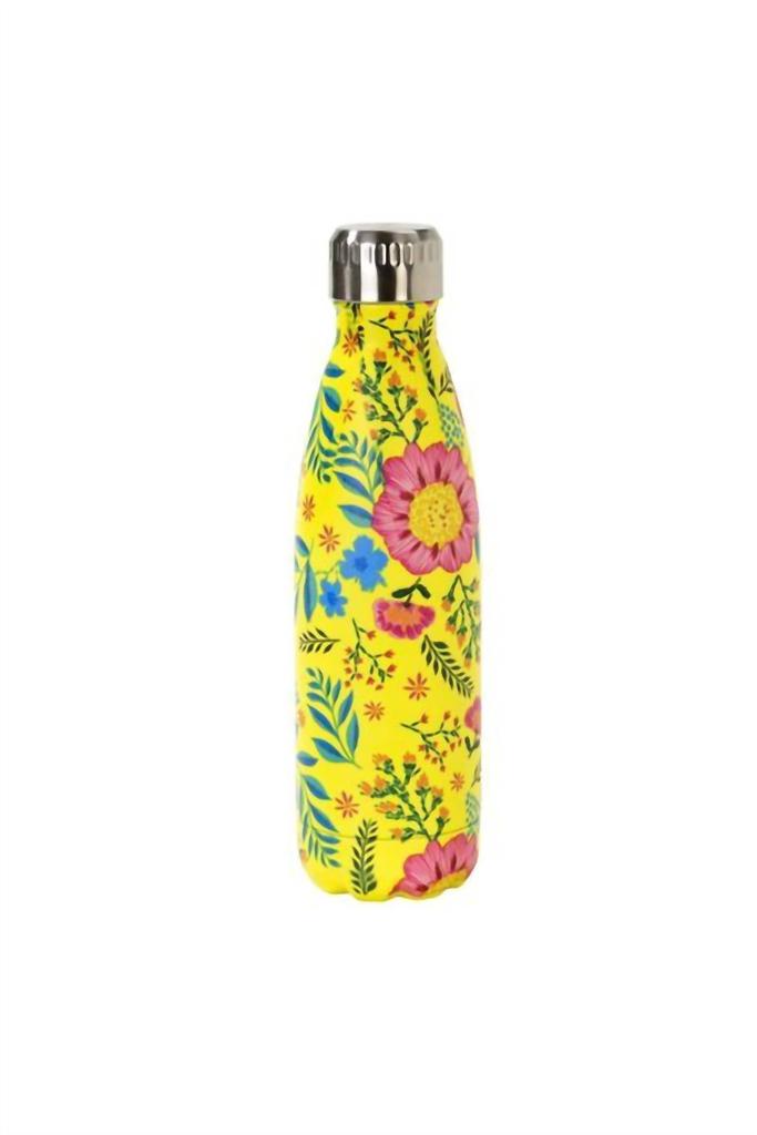 Talking Tables Boho Floral Bottle In Yellow