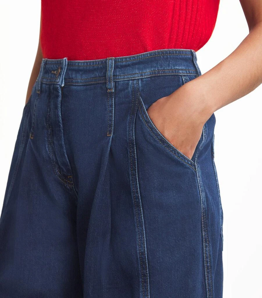 ME+EM Pleated Wide-Leg Jeans 6