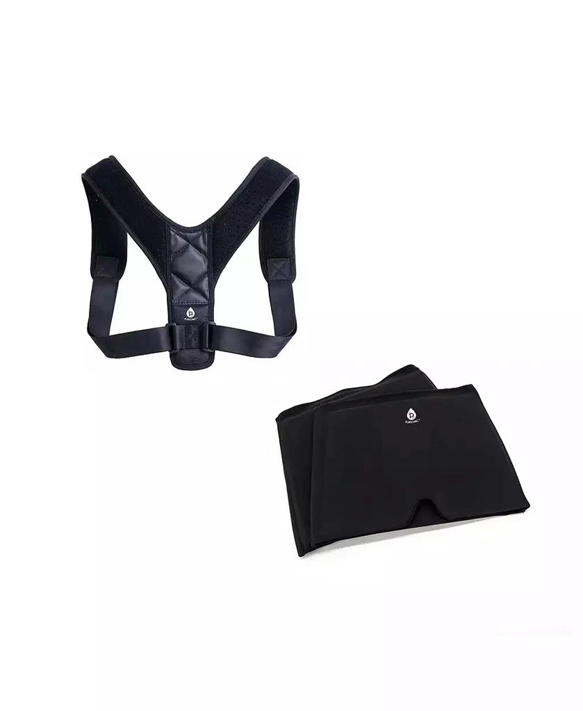 PURSONIC Ultimate Wellness Bundle Brace Posture Corrector and Migraine Relief Cap