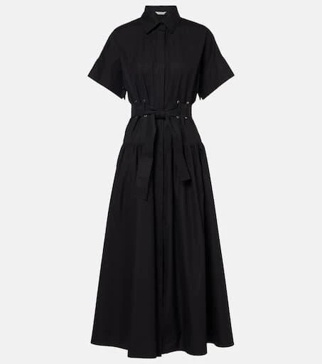 Max Mara Agoraio pleated cotton shirt dress 1
