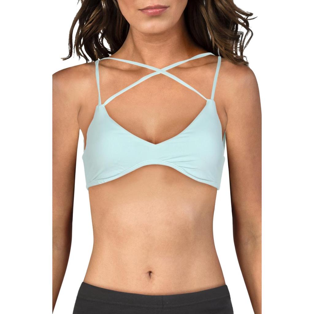 THE BIKINI LAB Womens Bralette Strappy Swim Top Separates
