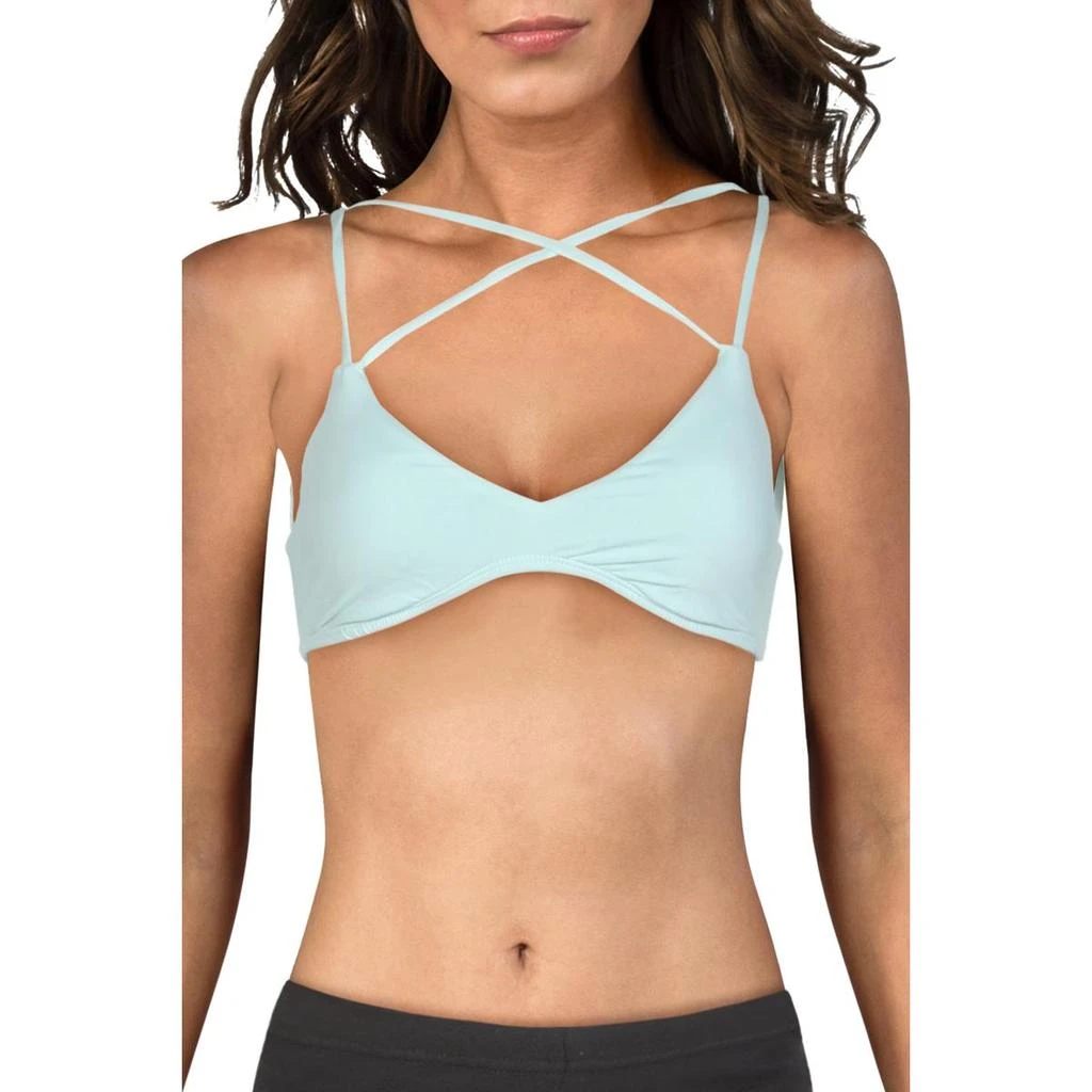 THE BIKINI LAB Womens Bralette Strappy Swim Top Separates 1