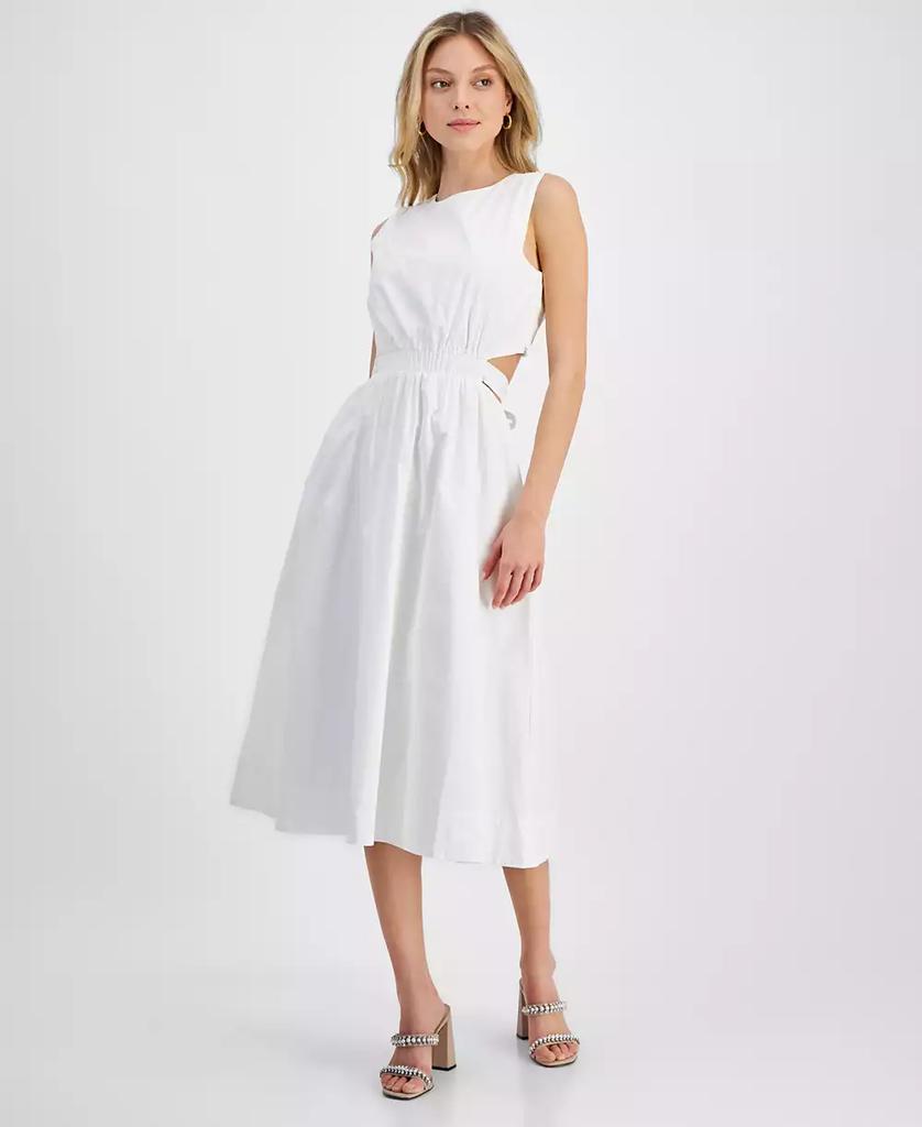 RACHEL Rachel Roy Women's Mila Scoop-Neck Midi Cutout Dress