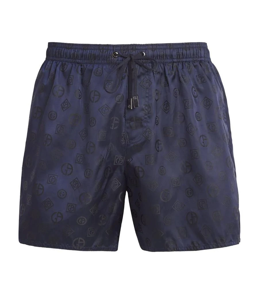 Giorgio Armani Jacquard Print Swim Shorts 1