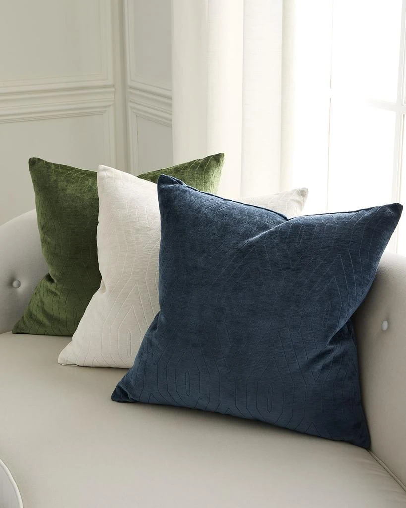 D.V. KAP Home Lisse Velvet Decorative Pillow, 24" Square