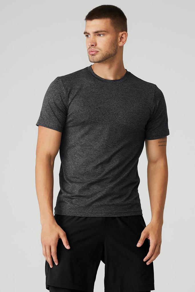Alo Conquer Reform Crewneck Short Sleeve - Navy
