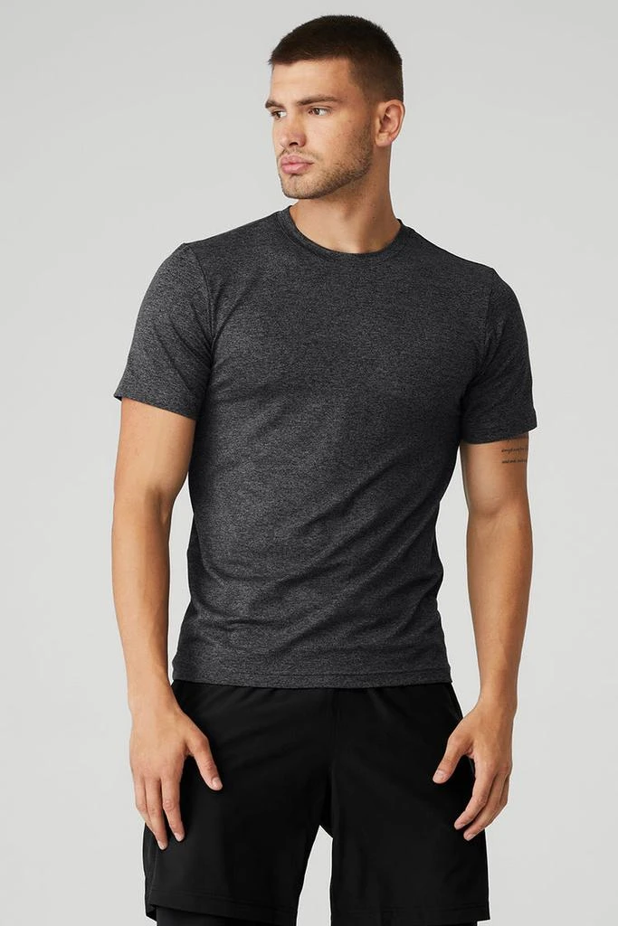 Alo Conquer Reform Crewneck Short Sleeve - Seashell Blue 1