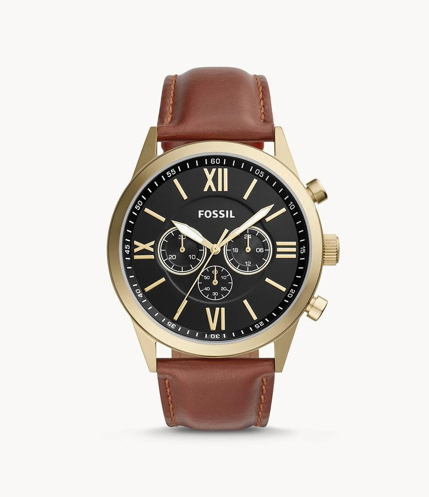 Fossil Men's Flynn Chronograph, Gold-Tone Stainless Steel Watch 1