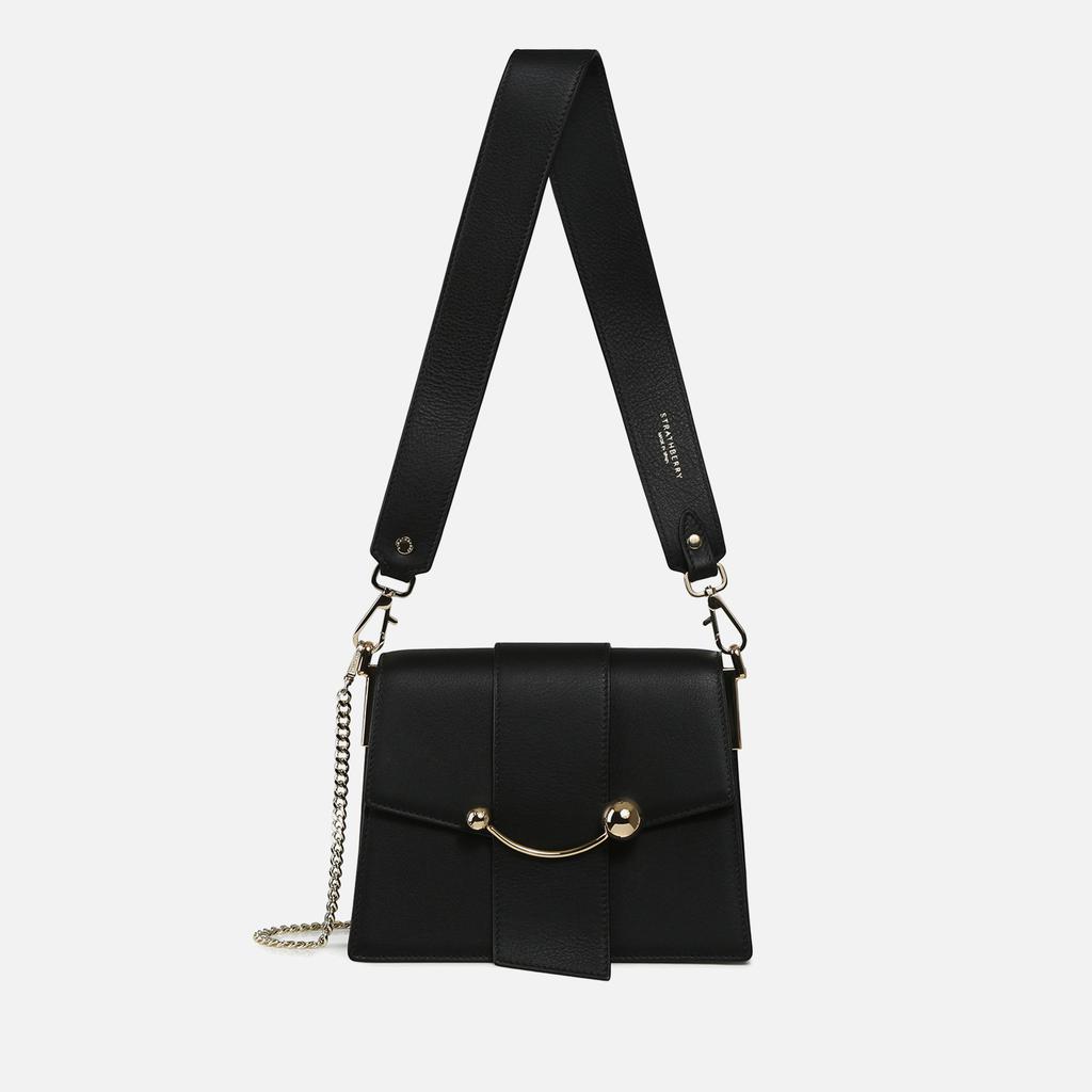 Strathberry Strathberry Box Crescent Leather Shoulder Bag