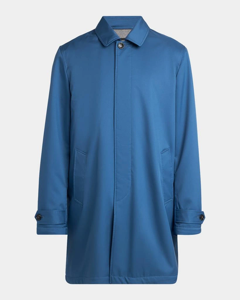 Kiton Men
s Concealed-Placket Raincoat