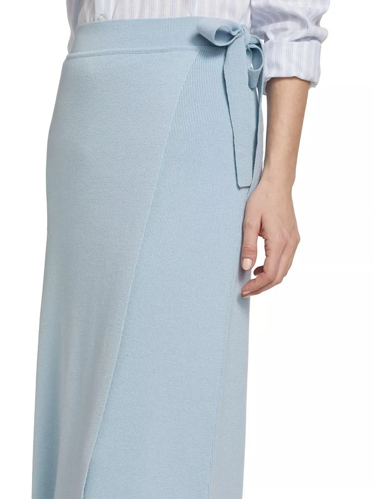 Saks Fifth Avenue Wrap Wool Midi-Skirt 6