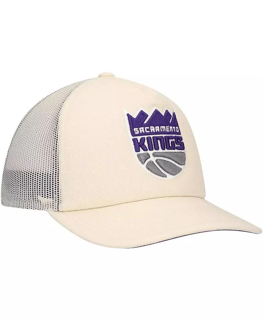 Mitchell & Ness Men's Cream Sacramento Kings Trucker Adjustable Hat 4