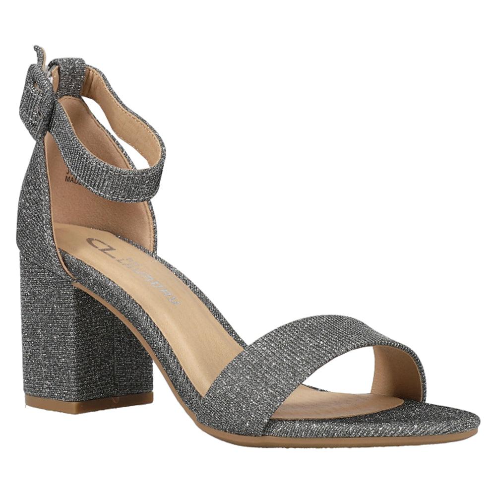 CL by Laundry Jody Shimmer Block Heel Sandals